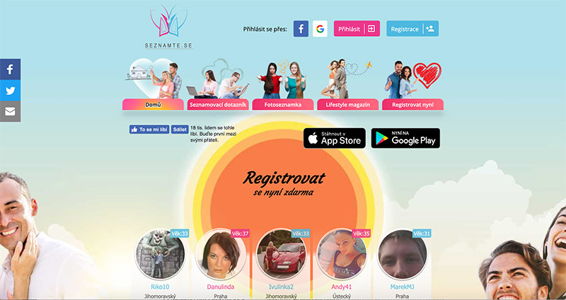Seznamte.se screenshot